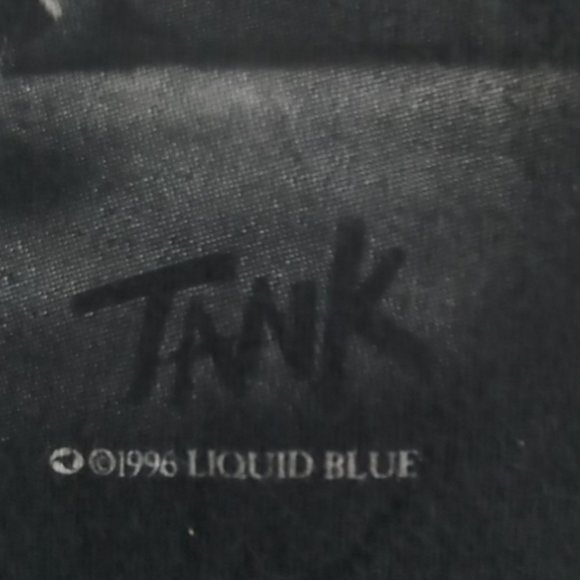 Vintage 1996 Liquid Blue "Cats suck Blues at the Crossroads"  T-Shirt - Picture 9 of 12